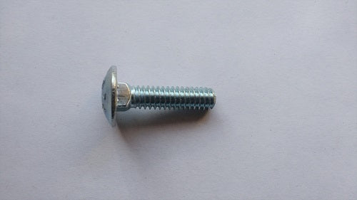 1" Zinc Plated 1/4-20 Carriage Bolt